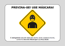 Cartaz Uso de M&aacute;scara